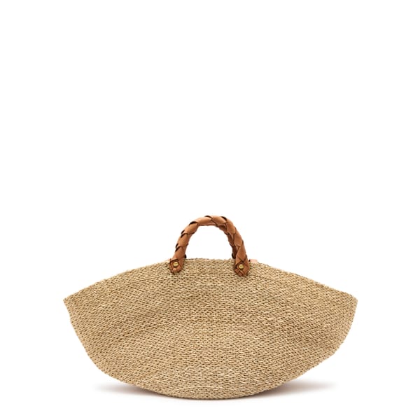 hn ARANAZ New Season Market large raffia top handle bag