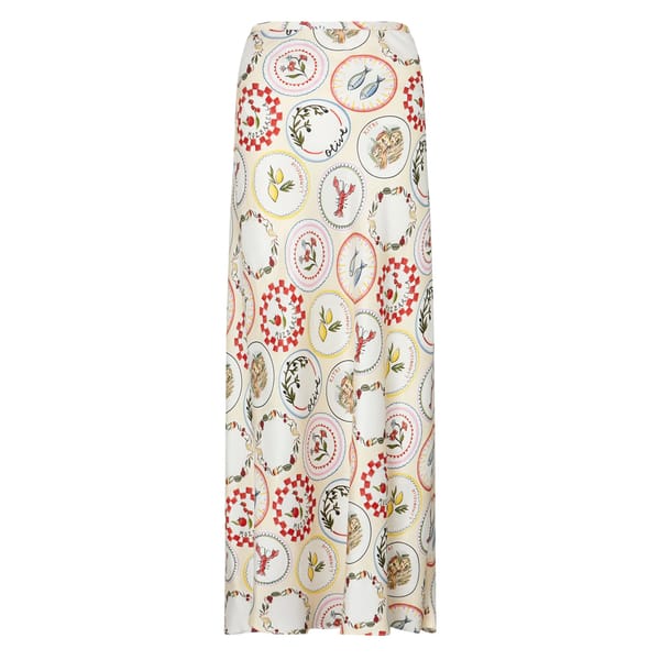 Layla Vintage Plates Skirt