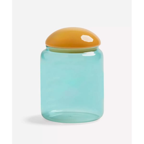 Puffy Turquoise Jar