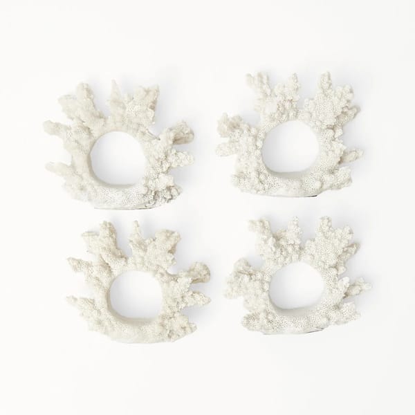 MRS ALICE CORAL NAPKIN RING (SET OF 4)