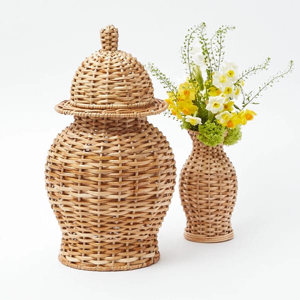 MRS ALICE WICKER GINGER JAR