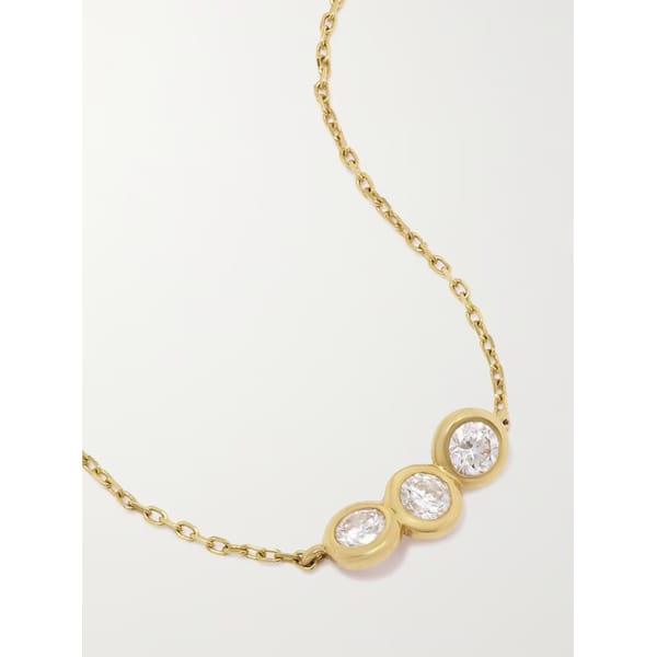 Origine 2 Courbet 18-karat recycled gold, laboratory-grown diamond and emerald necklace