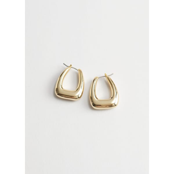 Chunky Oval Hoop Earrings
