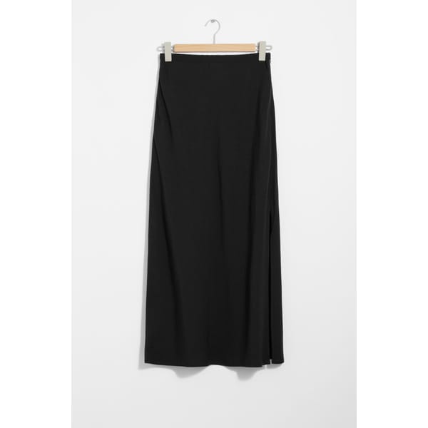 black & OTHER STORIES High-Waist Maxi Skirt