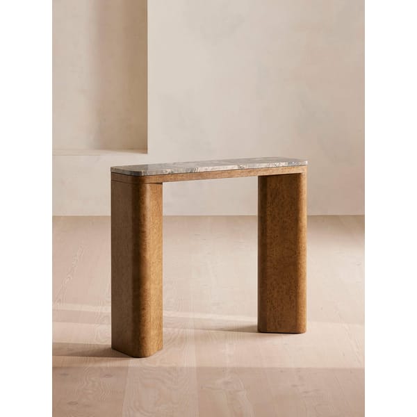 SOHO HOME Tiber Console Table, Brazilian Quartzite
