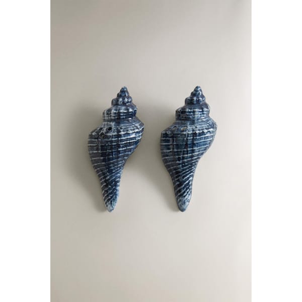 ZARA CONCH SHELL SALT AND PEPPER SHAKER SET