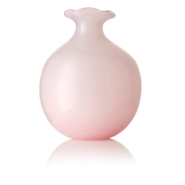 pink Hand Blown Flower Bud Vase