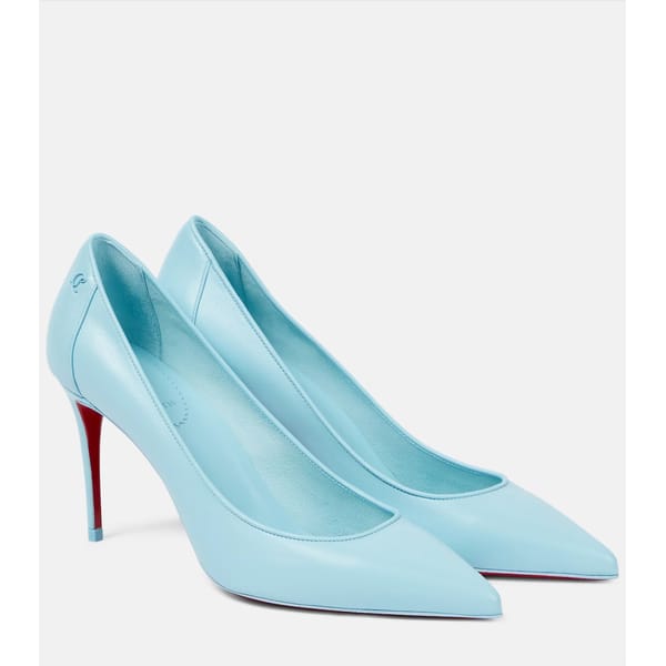 blue christian louboutin pumps
