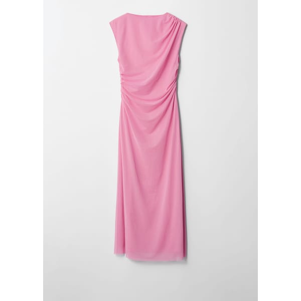 pink & OTHER STORIES Draped Sleeveless Midi Dress