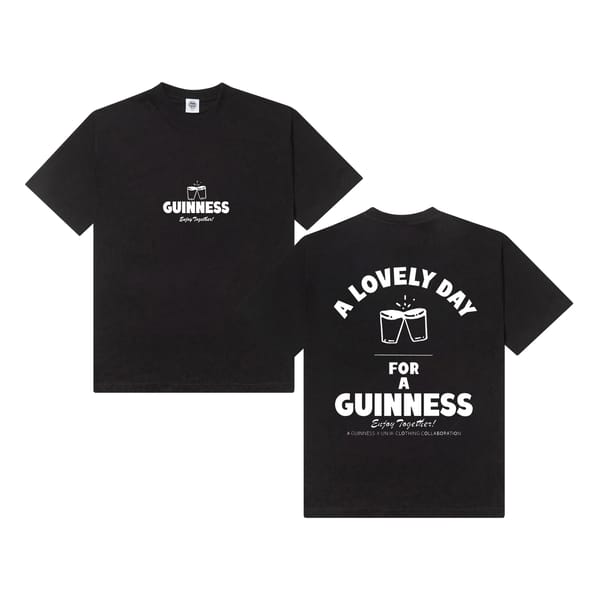 Guinness x UN-IK slogan t-shirt