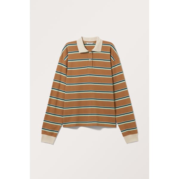 MONKI Long Sleeve Rugby Polo Top