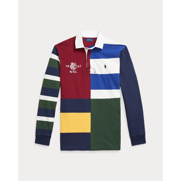 RL Classic Fit Patchwork Jersey Rugby Shirt
