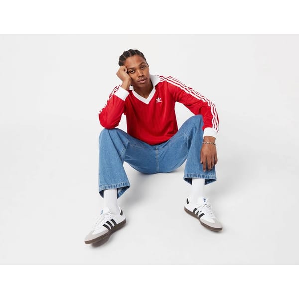 size didas adidas Originals Adicolor Pique Football Top