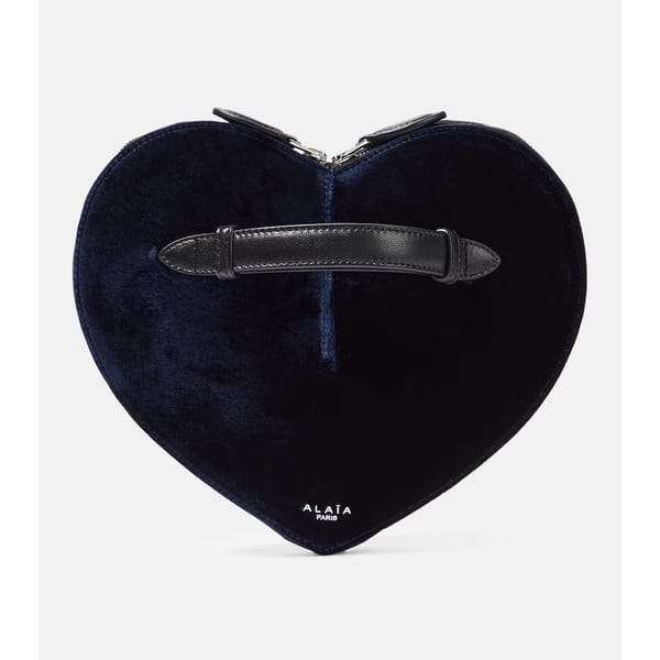 Alaïa Le Cœur velvet heart clutch £ 880
