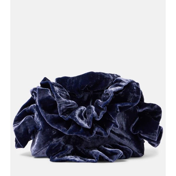 Dries Van Noten Small ruffled velvet crossbody bag £ 711