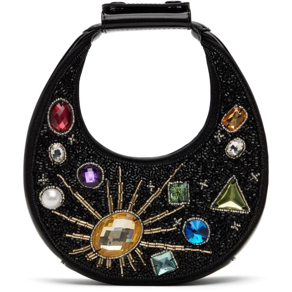 Staud Black Goodnight Moon Bag