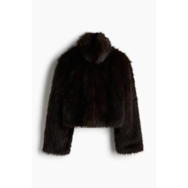 H&M Cropped fluffy jacket