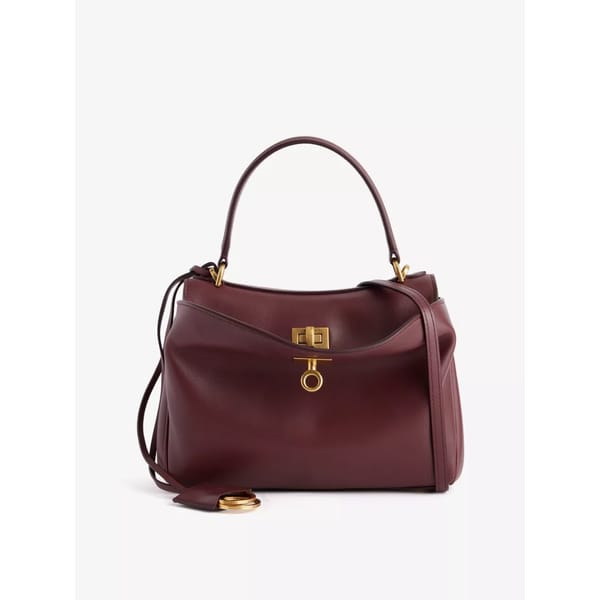 BALENCIAGA Rodeo Leather Top-Handle Bag