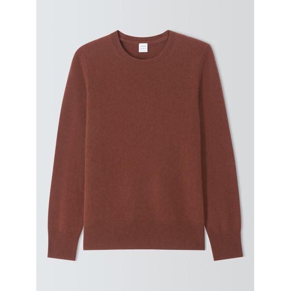Cashmere Crew Neck Jumper, Terracota