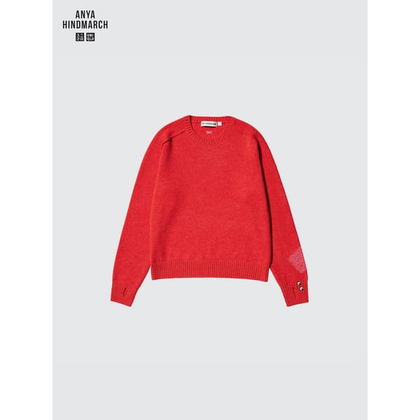 red cashmere jumper
