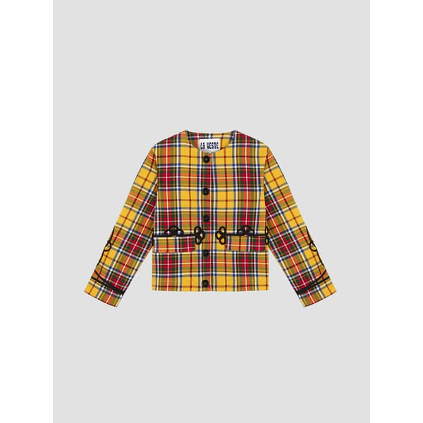 LA VESTE Calton Blazer Tartan Yellow