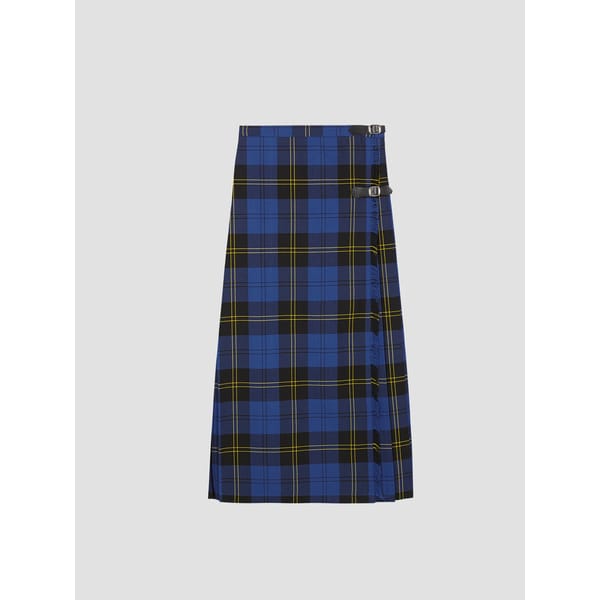 blue tartan skirt