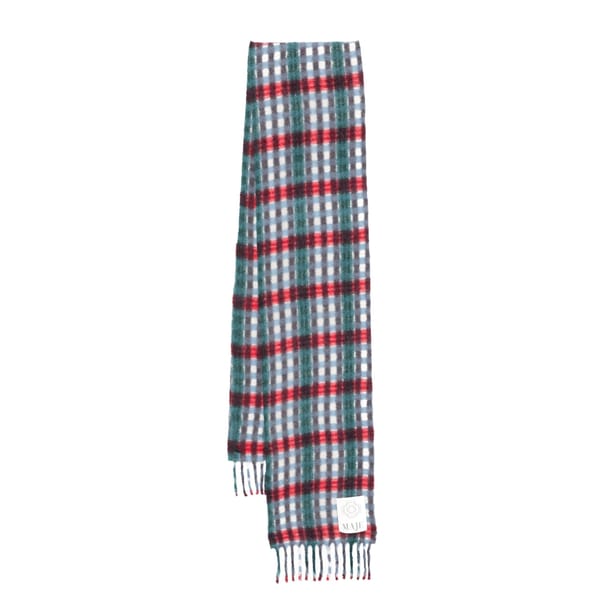 Maje tartan scarf
