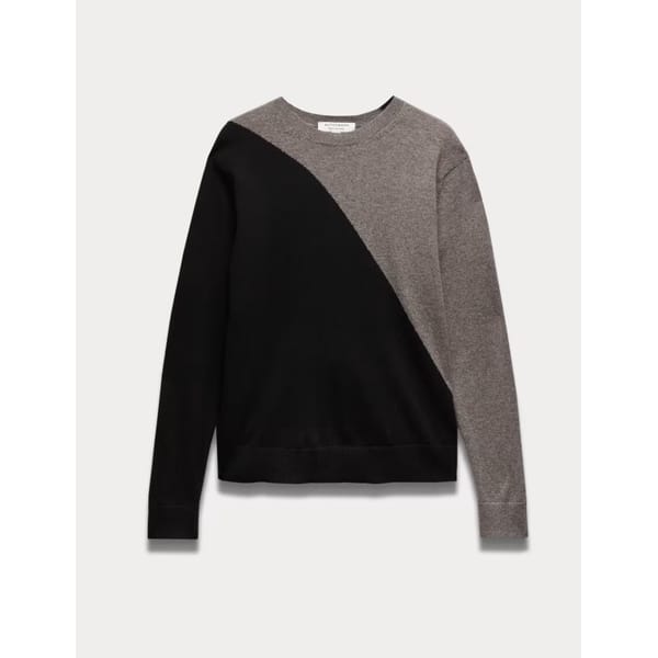 Pure Cashmere Colour Block Jumper