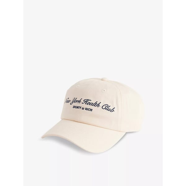 SPORTY & RICH Logo-Embroidered Cotton Baseball Cap