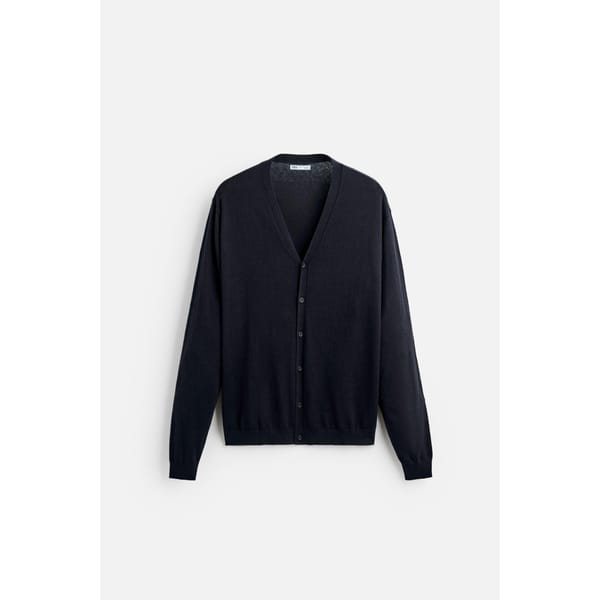 black silk cardigan