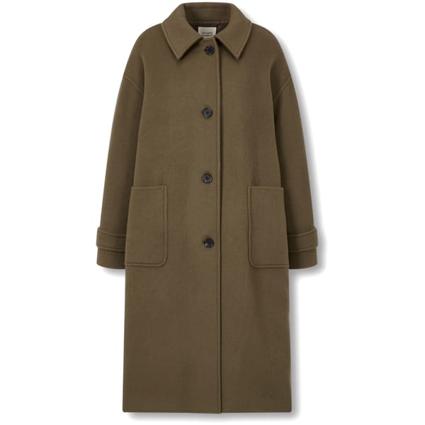 brown car coat