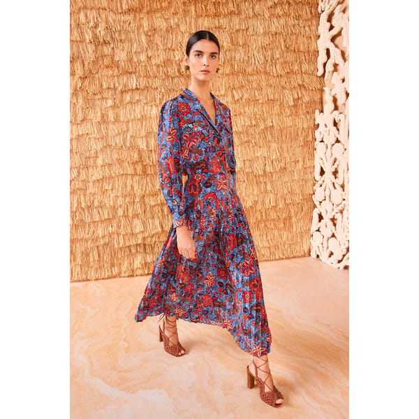 ULLA JOHNSON Alexi Skirt and floral shirt