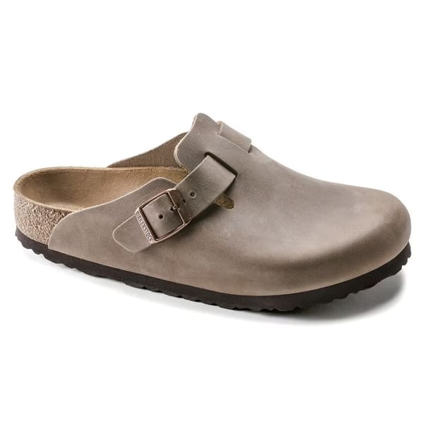 Boston Oiled Leather - Tobacco Brown shoe clog