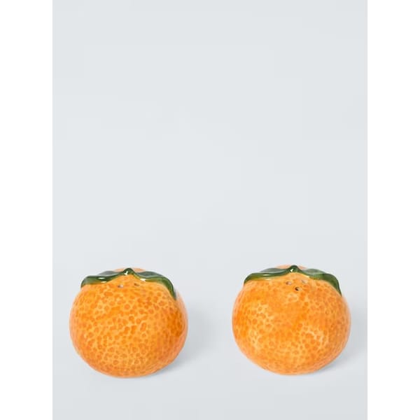 orange salt and pepper shakers
