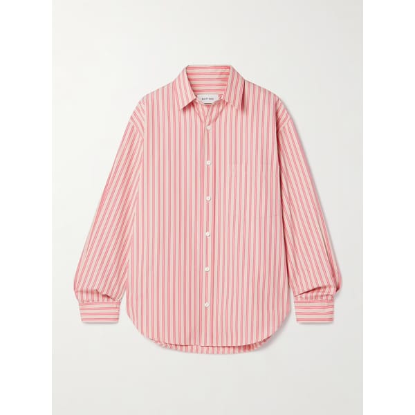 red striped cotton shirt