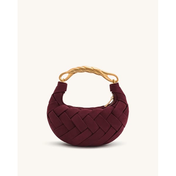 Orla Weave Handbag - Claret