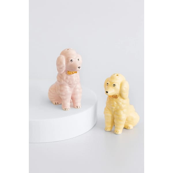 poodle salt and pepper shakers