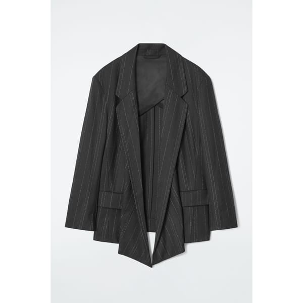 COS REGULAR DRAPED PINSTRIPED BLAZER