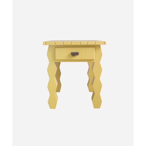 yellow side table