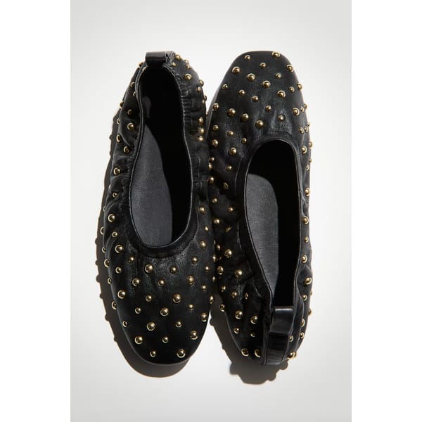 studded ballet flats