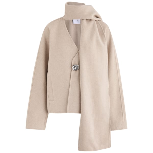 hn DAY BIRGER ET MIKKELSEN New Season Desiree scarf-effect felt jacket