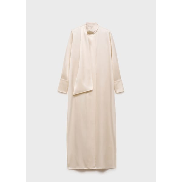 Cape-Style Silk Dress