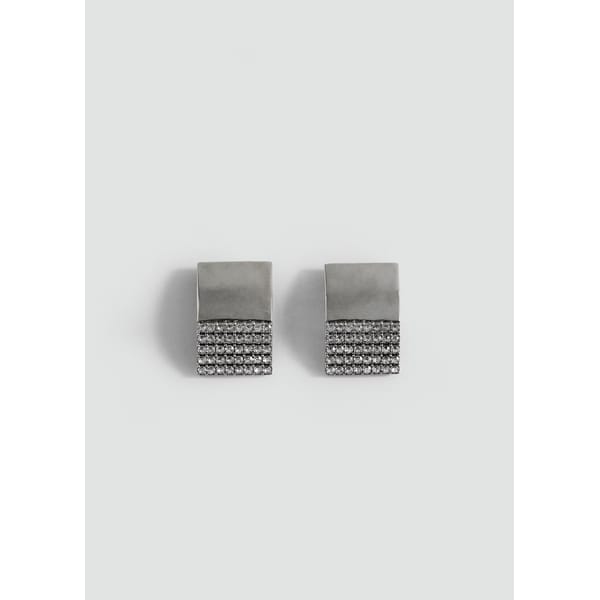 MANGO Rhinestone crystal earrings