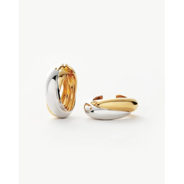 missoma Lucy Williams Chunky Medium Entwine Hoop Earrings