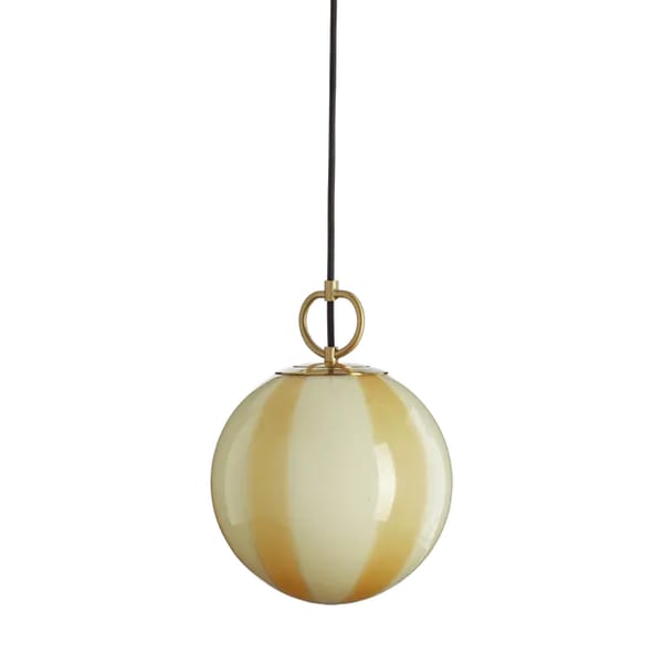 OKA Nimbus Stripe Pendant Lamp - Yellow