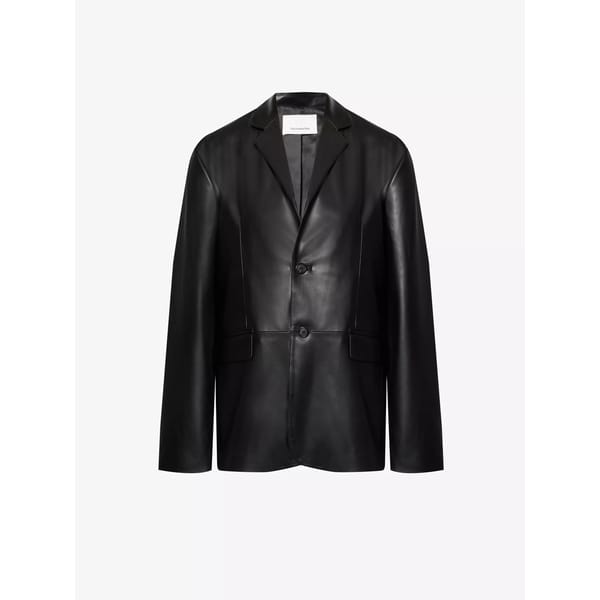 SELF THE FRANKIE SHOP Olympia oversized faux-leather jacket