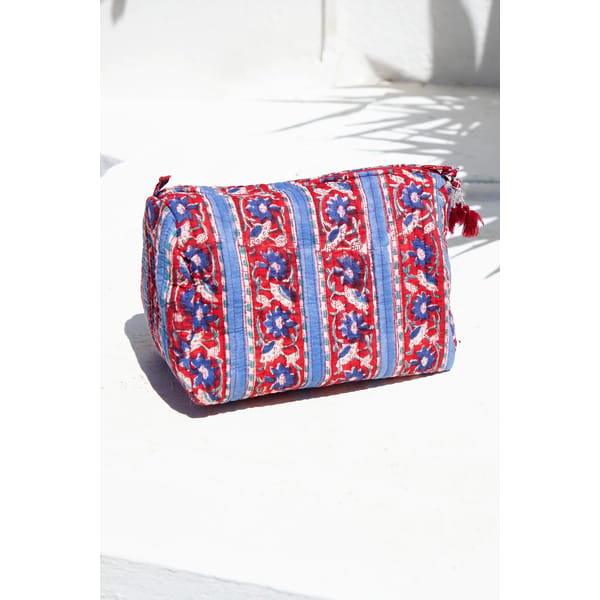 BEULAH Block Printed Wash Bag