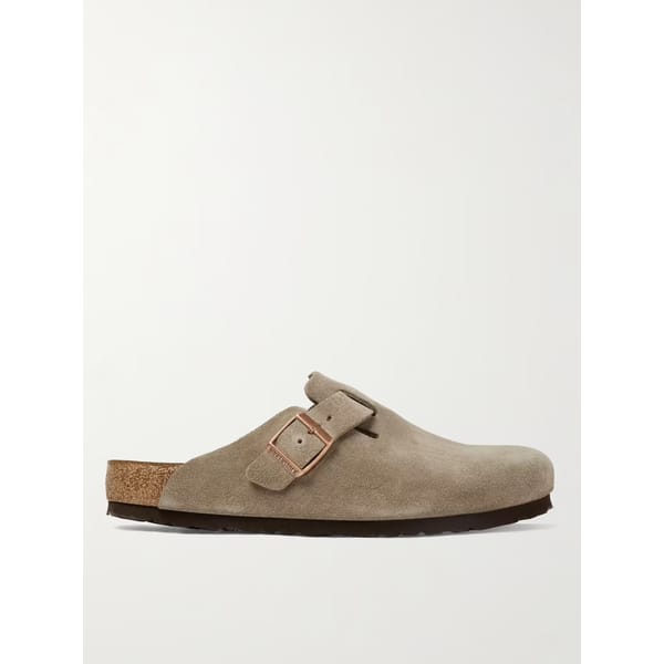 BIRKENSTOCK Boston Suede Clogs