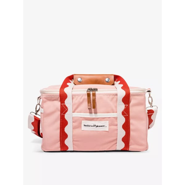 BUSINESS & PLEASURE CO. Riviera Mimosa logo-badge cotton-blend cooler bag