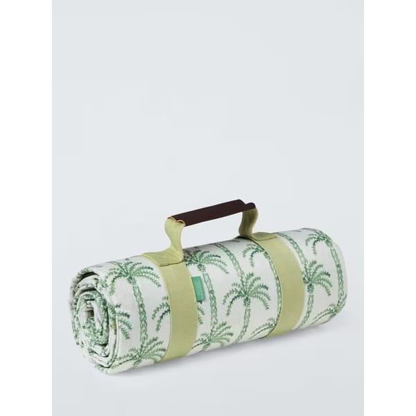 JL John Lewis Palm House Extra Large Picnic Rug, Pistachio